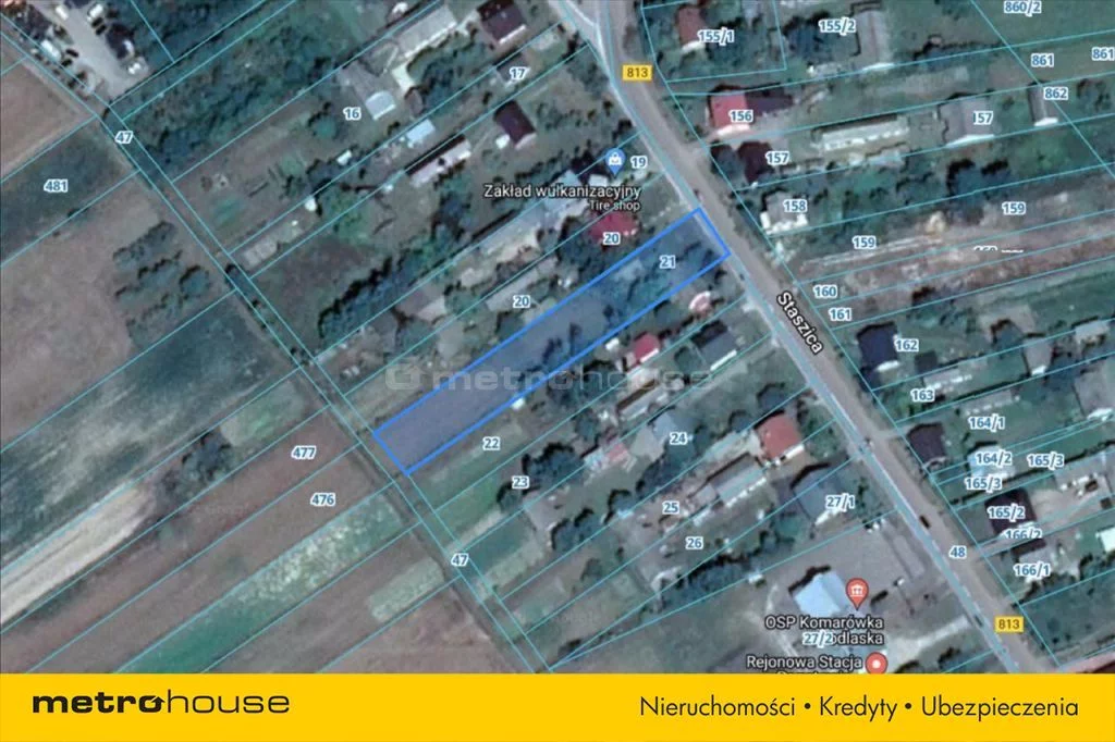Działka 2 246,00 m², oferta nr , TYGY143, Komarówka Podlaska