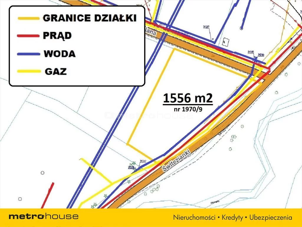 Działka na sprzedaż, 1 556,00 m², oferta nr NUTI921