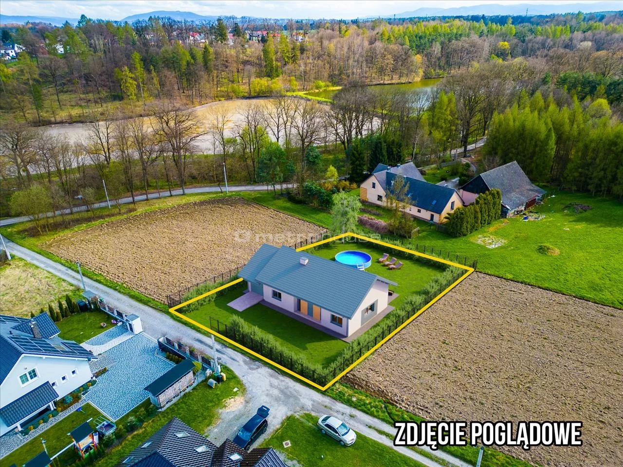 Działka 1 190,00 m², Kończyce Małe, Sprzedaż