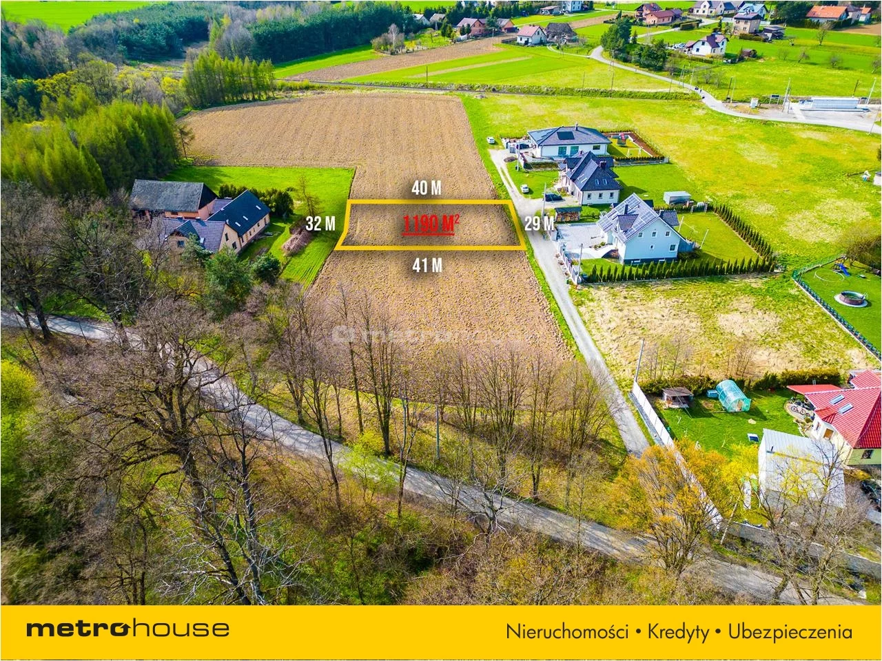 Działka 1 190,00 m², oferta nr , ZECO050, Kończyce Małe