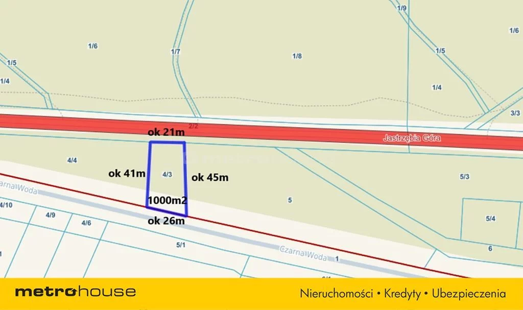 Działka 1 000,00 m², oferta nr , SGHUBO575, Jastrzębia Góra, Królewska