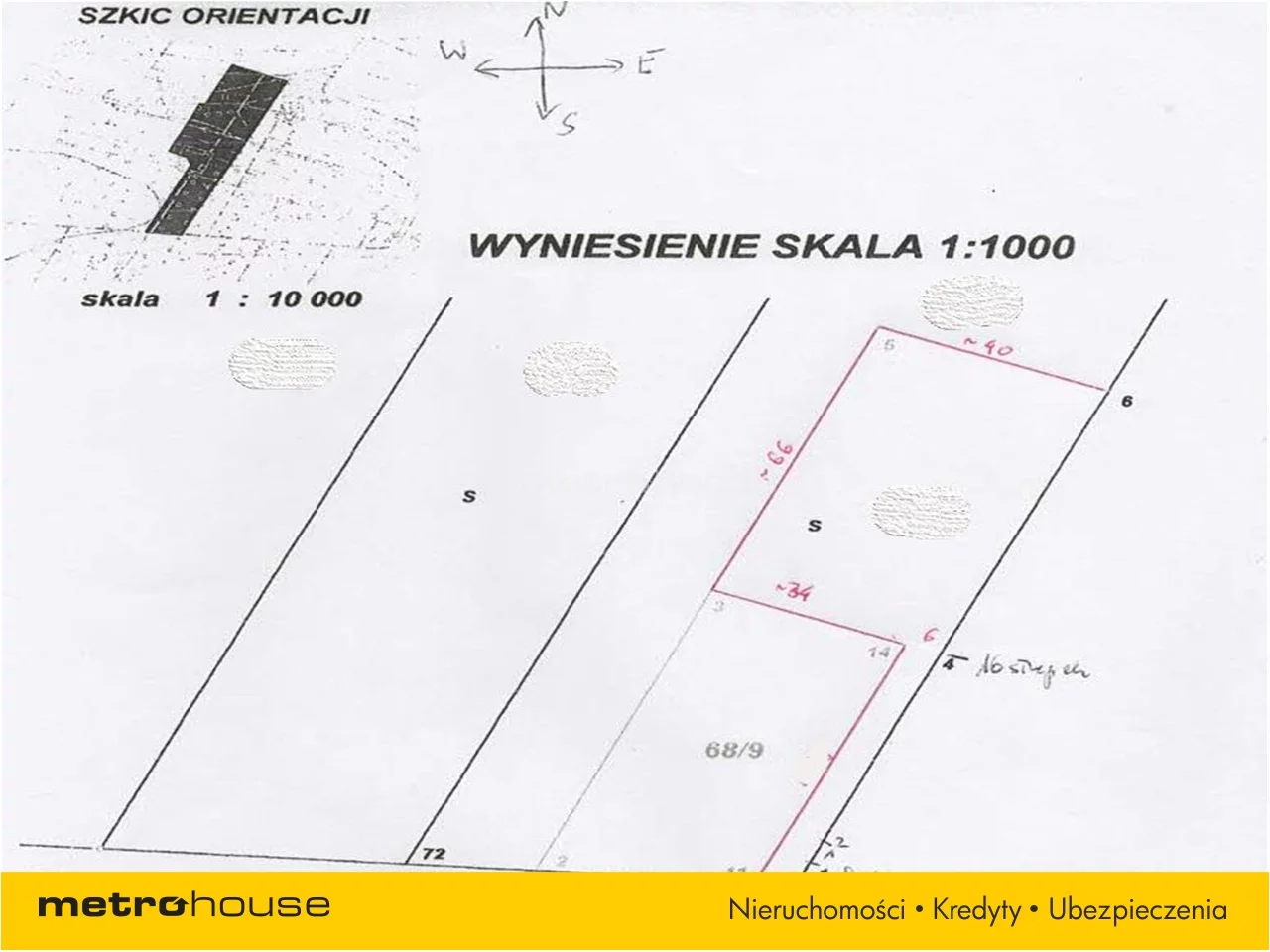 Działka 2 946,00 m², oferta nr , MICA756, Kruszew