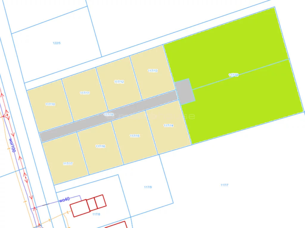 Działka 1 138,00 m², oferta nr , SGBIZI716, Krzewsk