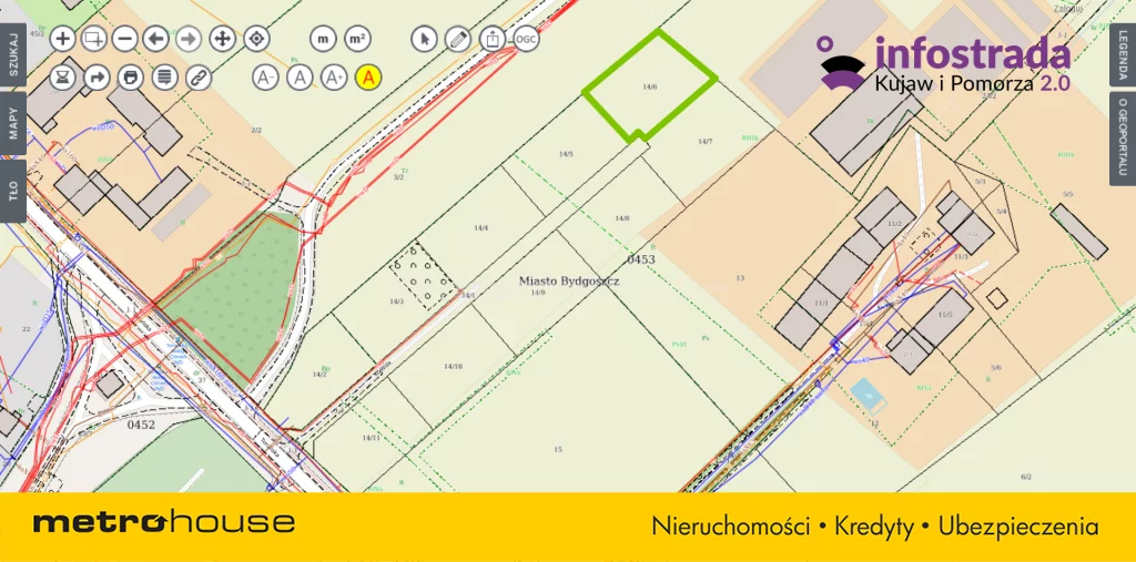 Działka 1 104,00 m², oferta nr , SGKAVE339, Bydgoszcz, Ku wiśle