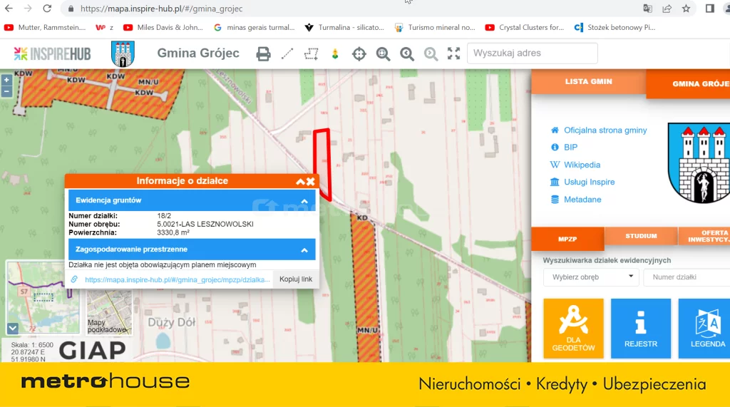 Działka 3 000,00 m², oferta nr , SGPITE597, Las Lesznowolski