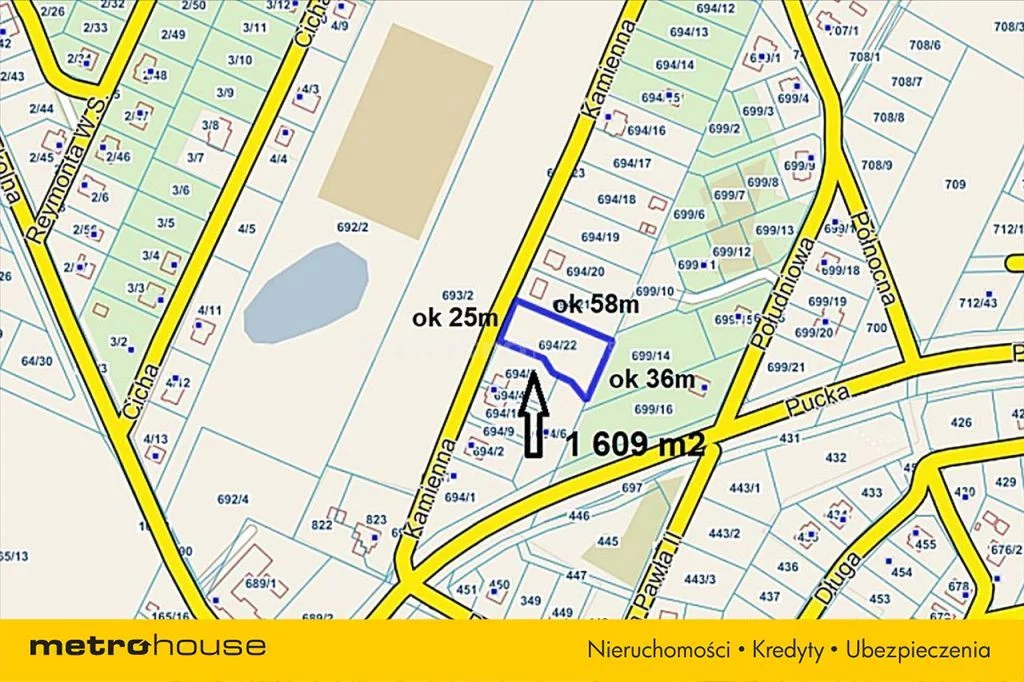 Działka 1 628,00 m², oferta nr , WAGY526, Leśniewo