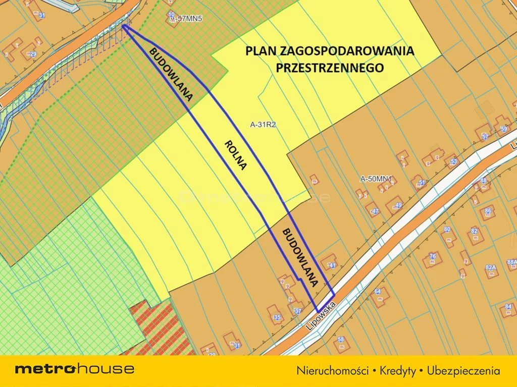 Działka 5 511,00 m², oferta nr , SGMEZO497, Lipowa