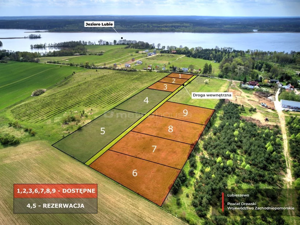 Działka 1 136,00 m², Lubieszewo, Sprzedaż