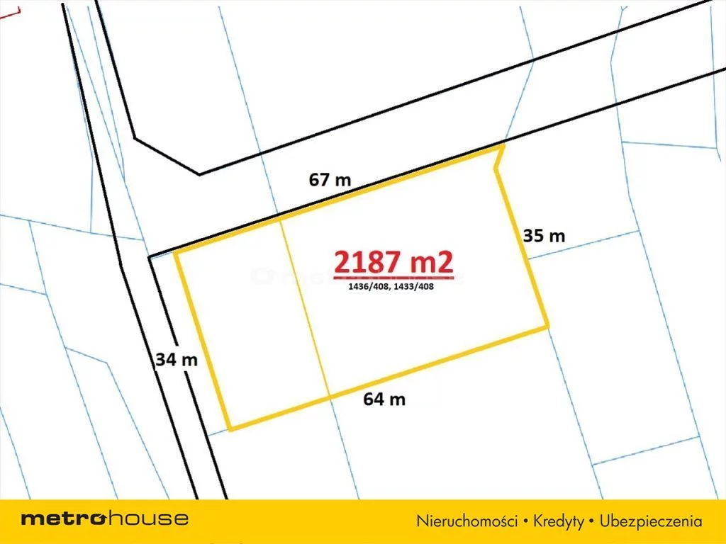 Działka 2 187,00 m², oferta nr , WIHE005, Marklowice