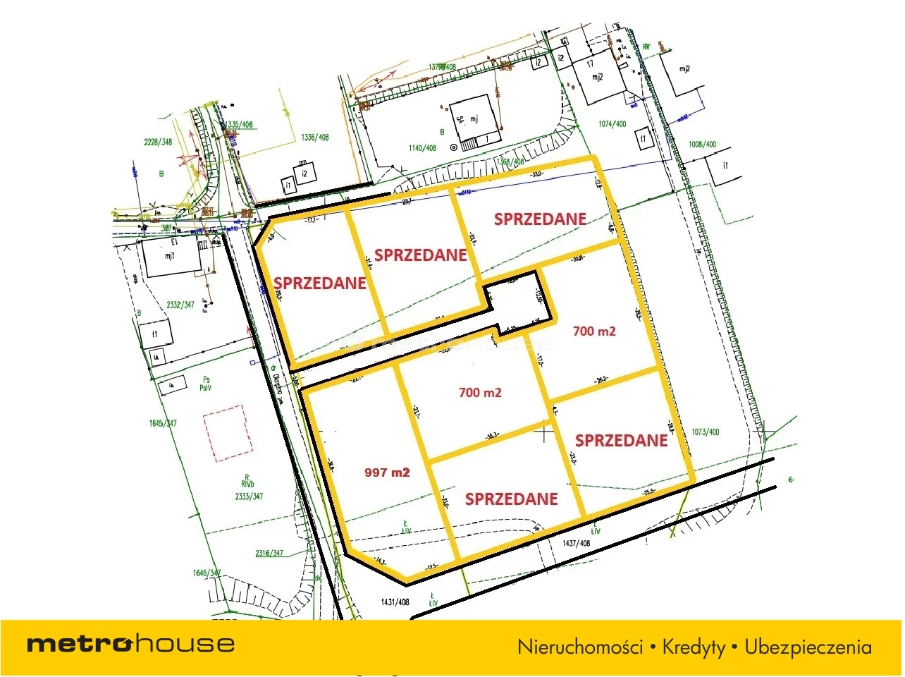Działka 700,00 m², oferta nr , LITU674, Marklowice