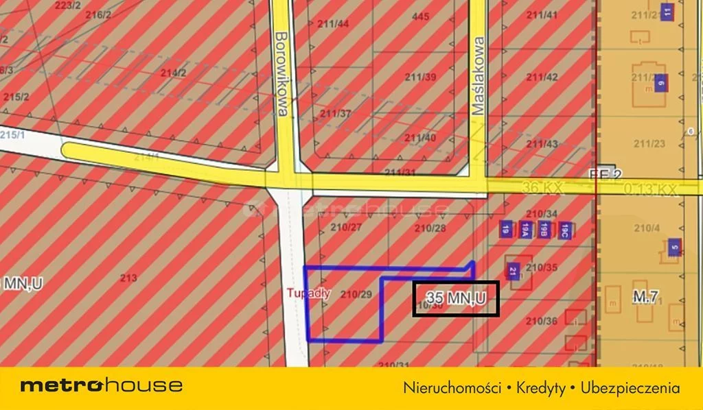 Działka 1 102,00 m², oferta nr , SGRENE172, Tupadły, Maślakowa