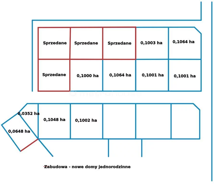 Działka 1 000,00 m², oferta nr , KAZU242, Mauryców