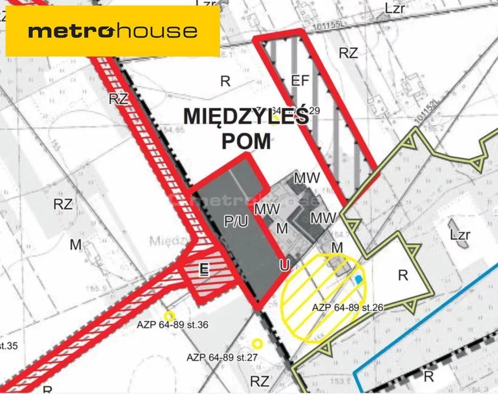 Działka 51 621,00 m², Międzyleś, Sprzedaż