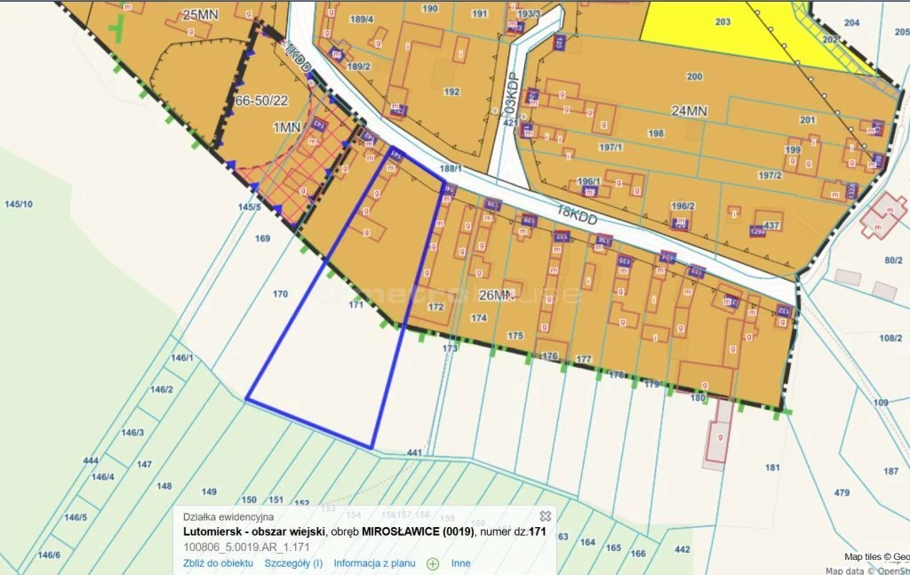 Działka 6 028,00 m², oferta nr , SGDALY107, Mirosławice