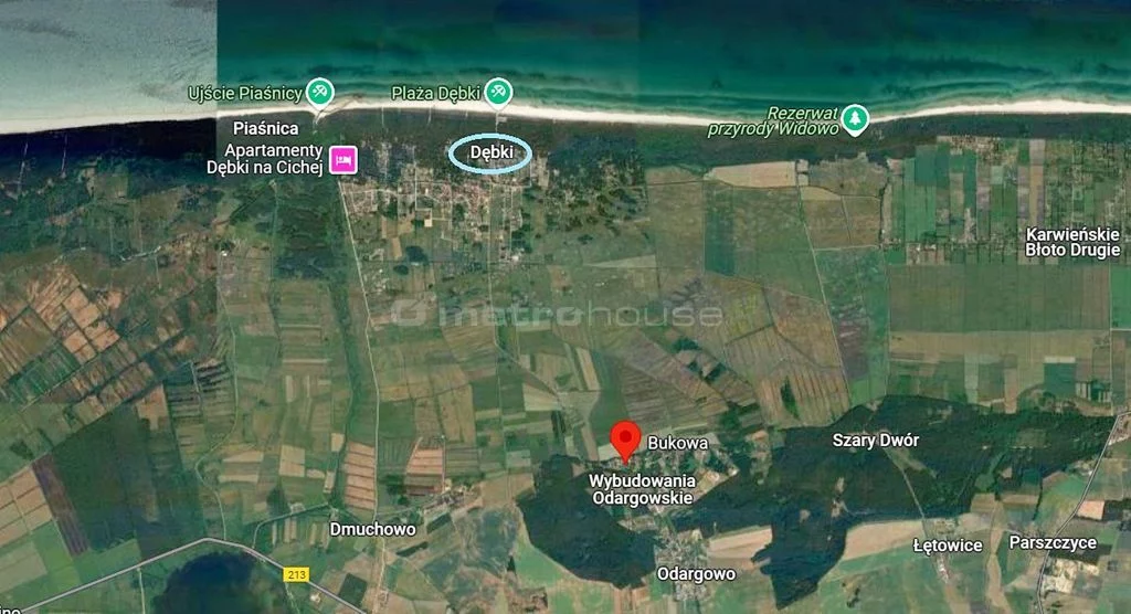 Działka 1 272,00 m², oferta nr , SGDAMY633, Odargowo, Morska