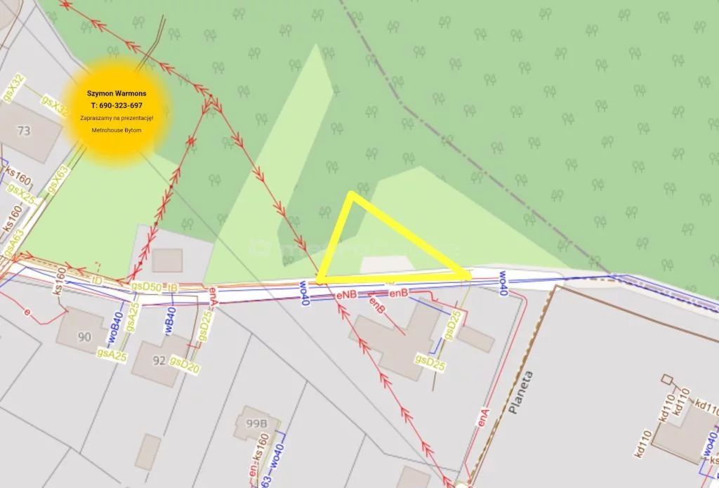 Działka 671,00 m², oferta nr , SGHAFE397, Bytom, Musioła