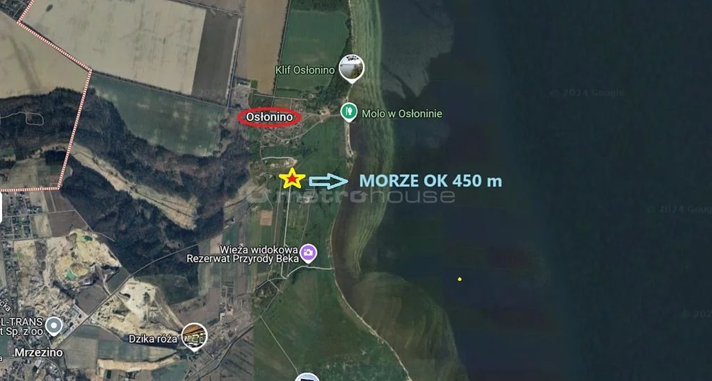 Działka 1 073,00 m², oferta nr , SGGUMU298, Osłonino, Nad gizdepką