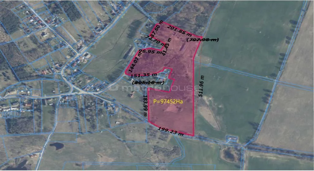 Działka 97 452,00 m², oferta nr , SGLAGA735, Obłęże