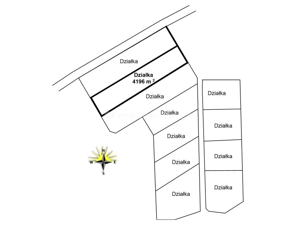 Działka 4 196,00 m², oferta nr , WASO875, Ostrowite