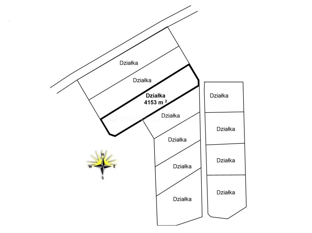 Działka 4 153,00 m², oferta nr , CUZI625, Ostrowite