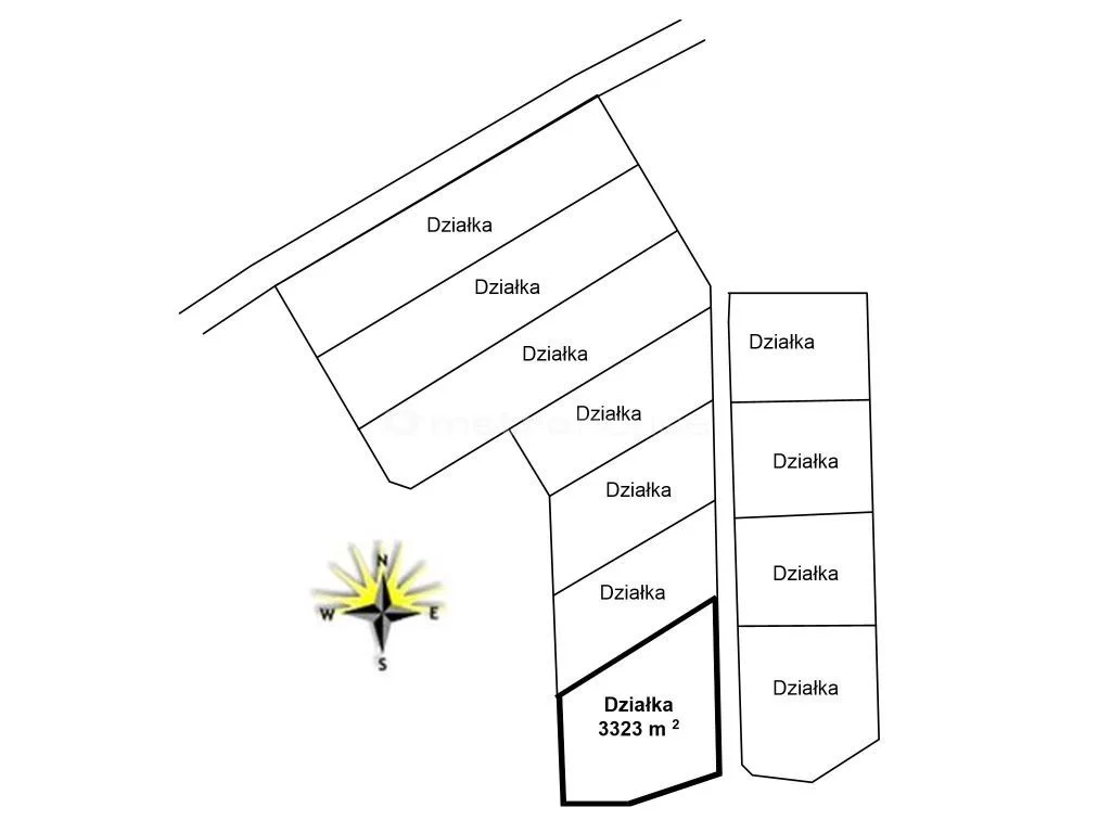 Działka 3 323,00 m², oferta nr , NILI897, Ostrowite