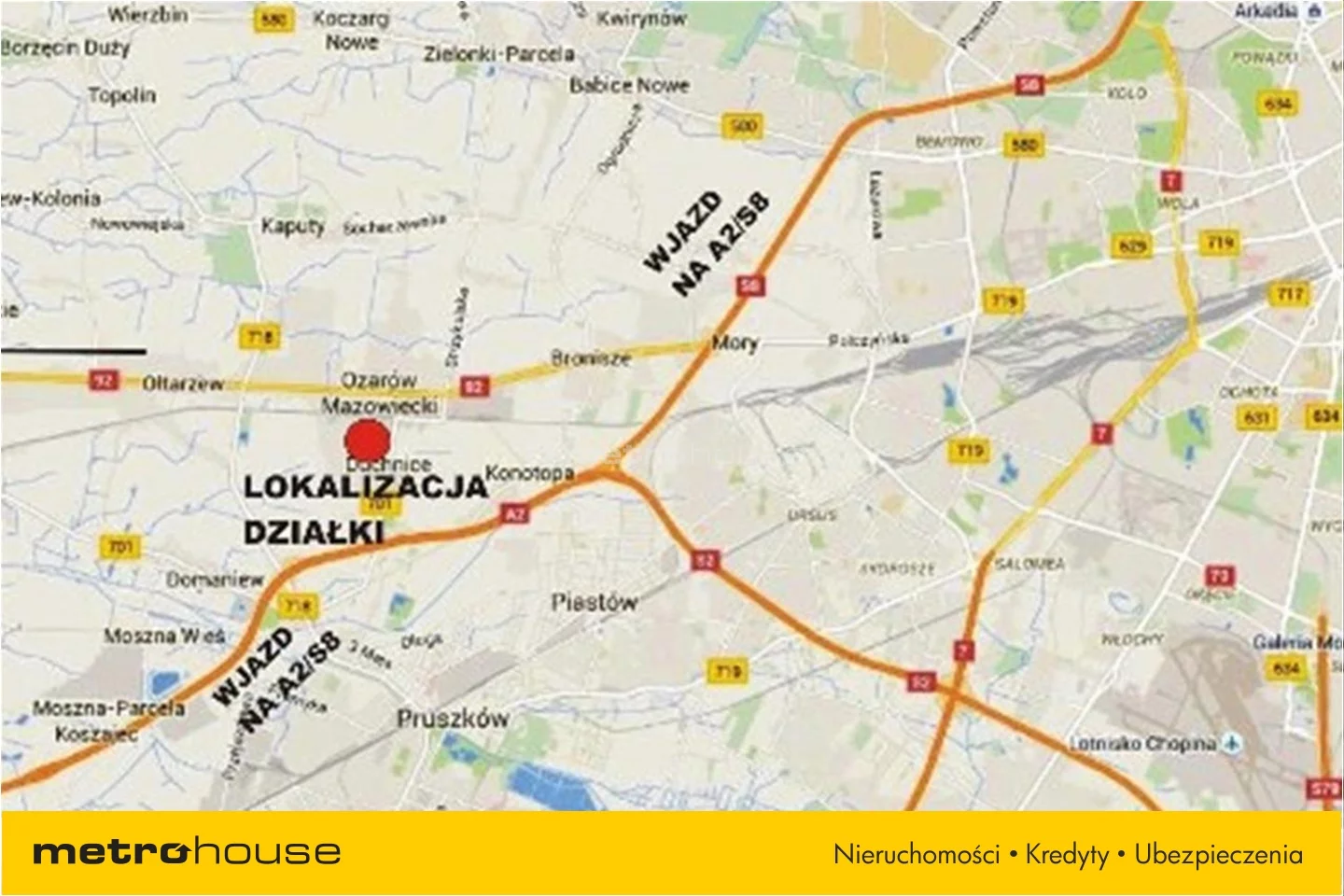 Działka 5 400,00 m², oferta nr , DEWA695, Ożarów Mazowiecki