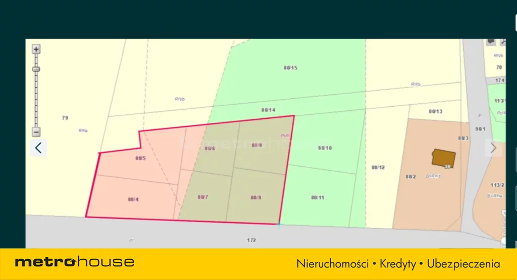 Działka 841,00 m², oferta nr , SGVINE216, Piława