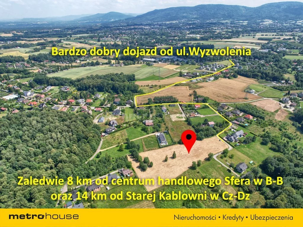 Działka 9 772,00 m², oferta nr , SGHOBI734, Bielsko-Biała, Pisarska