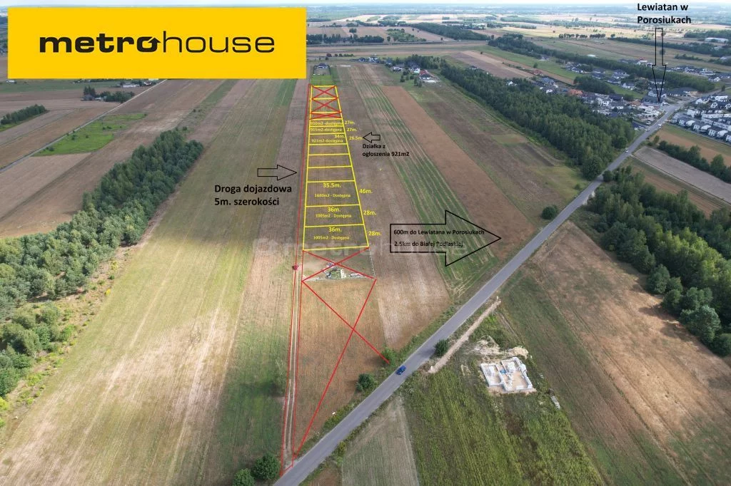 Działka 921,00 m², oferta nr , SGDEJO362, Porosiuki