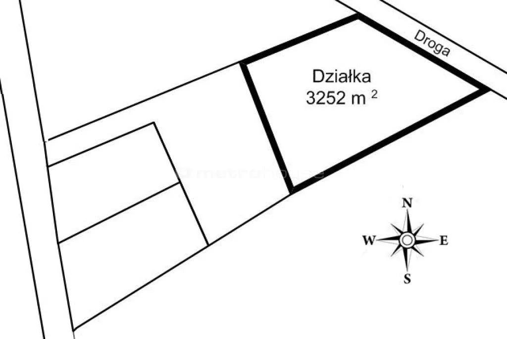 Działka 3 252,00 m², oferta nr , GAZU298, Poświętne