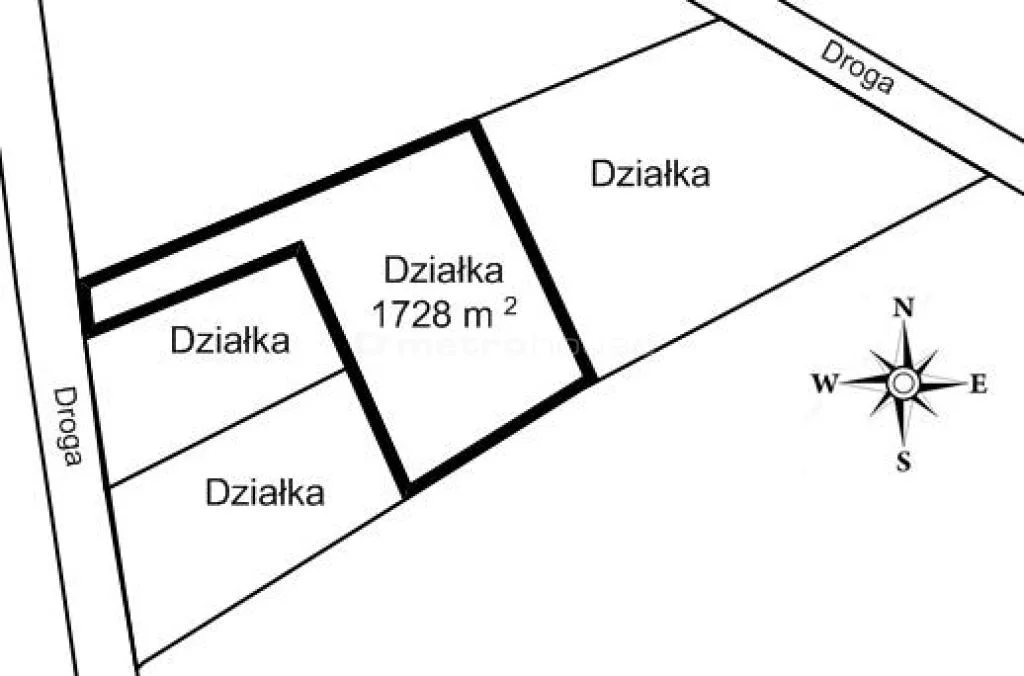 Działka 1 728,00 m², oferta nr , MUSI025, Poświętne