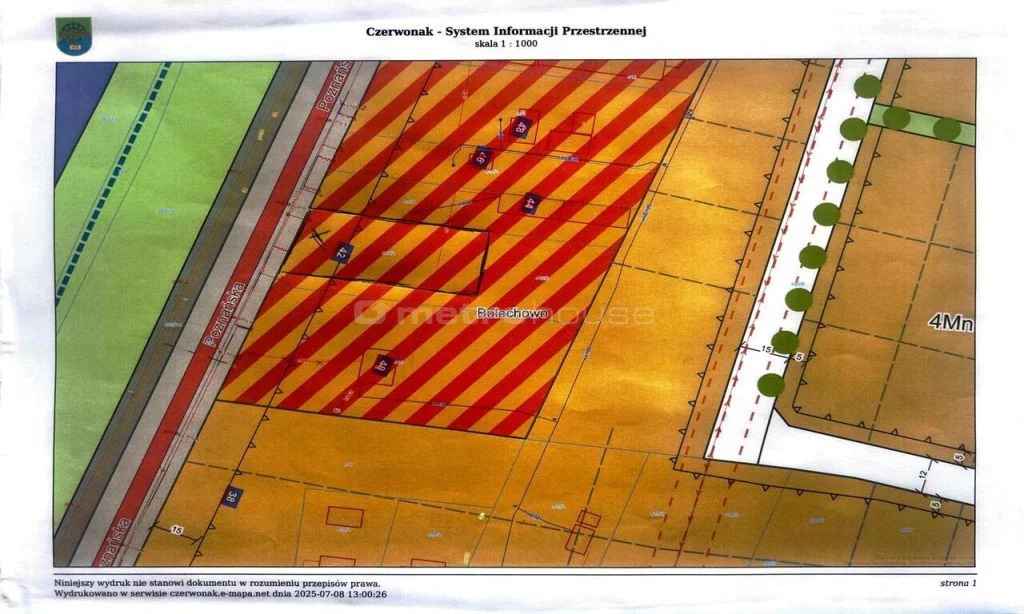 Działka 1 250,00 m², oferta nr , SGSIGY157, Bolechowo, Poznańska