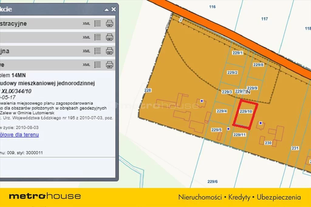 Działka 1 198,00 m², oferta nr , LUDO197, Prusinowice