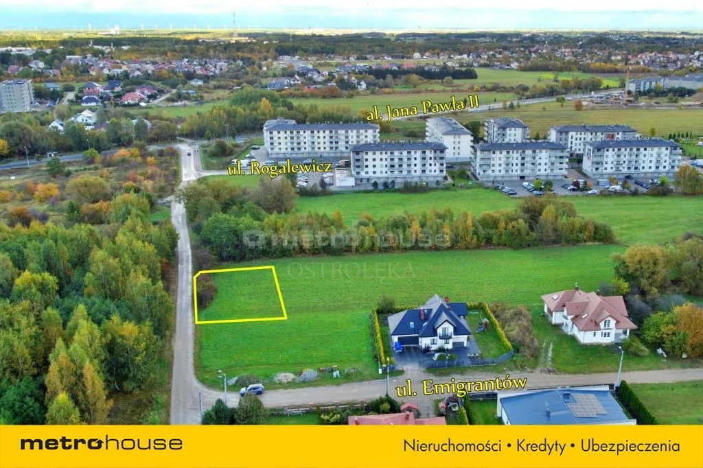 Działka 889,00 m², oferta nr , SGPAPU449, Ostrołęka, Rolna