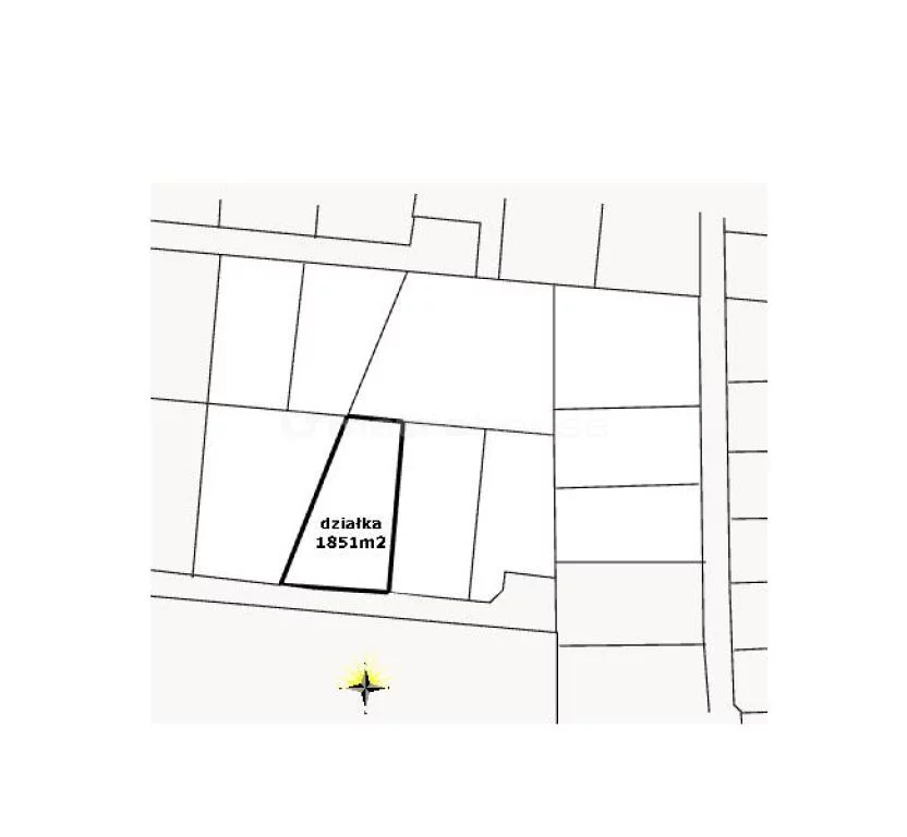 Działka 1 851,00 m², oferta nr , GYCU762, Skomętno Wielkie