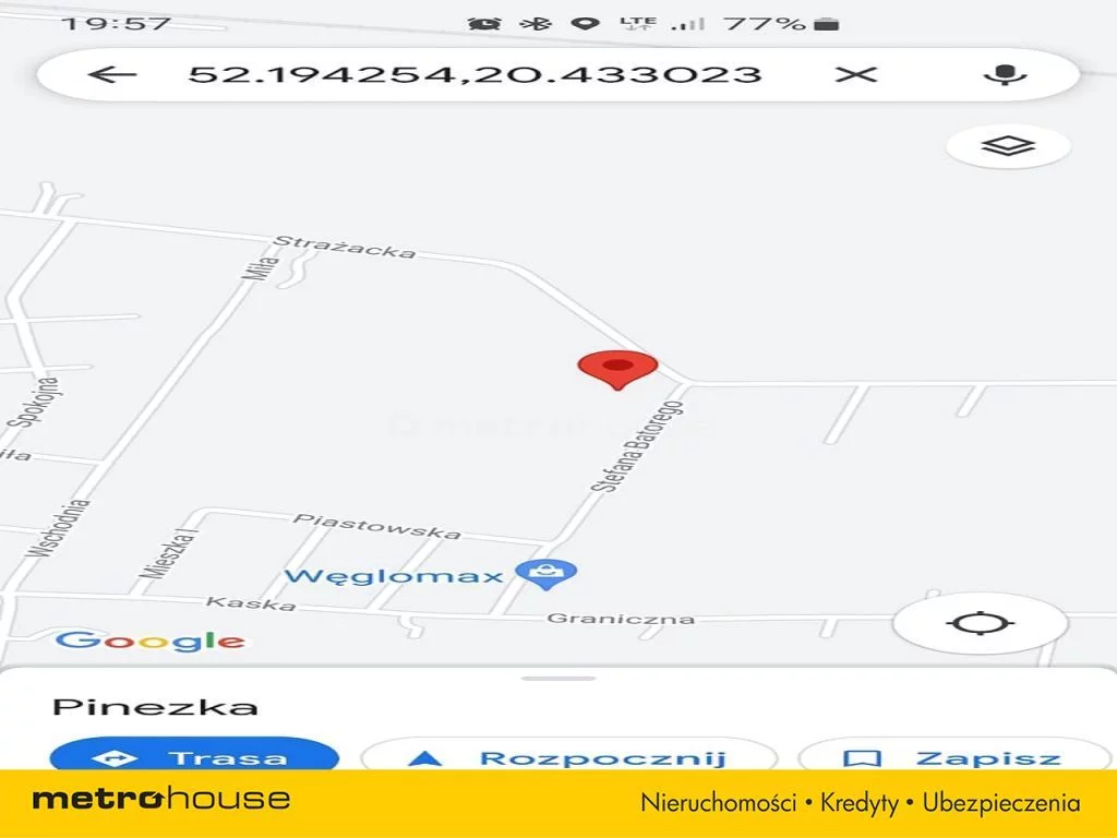 Działka 1 500,00 m², oferta nr , KUWE891, Słomin