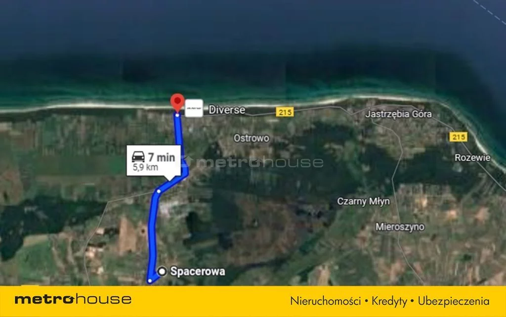 Działka 1 000,00 m², oferta nr , SGJEKE344, Sławoszyno, Spacerowa