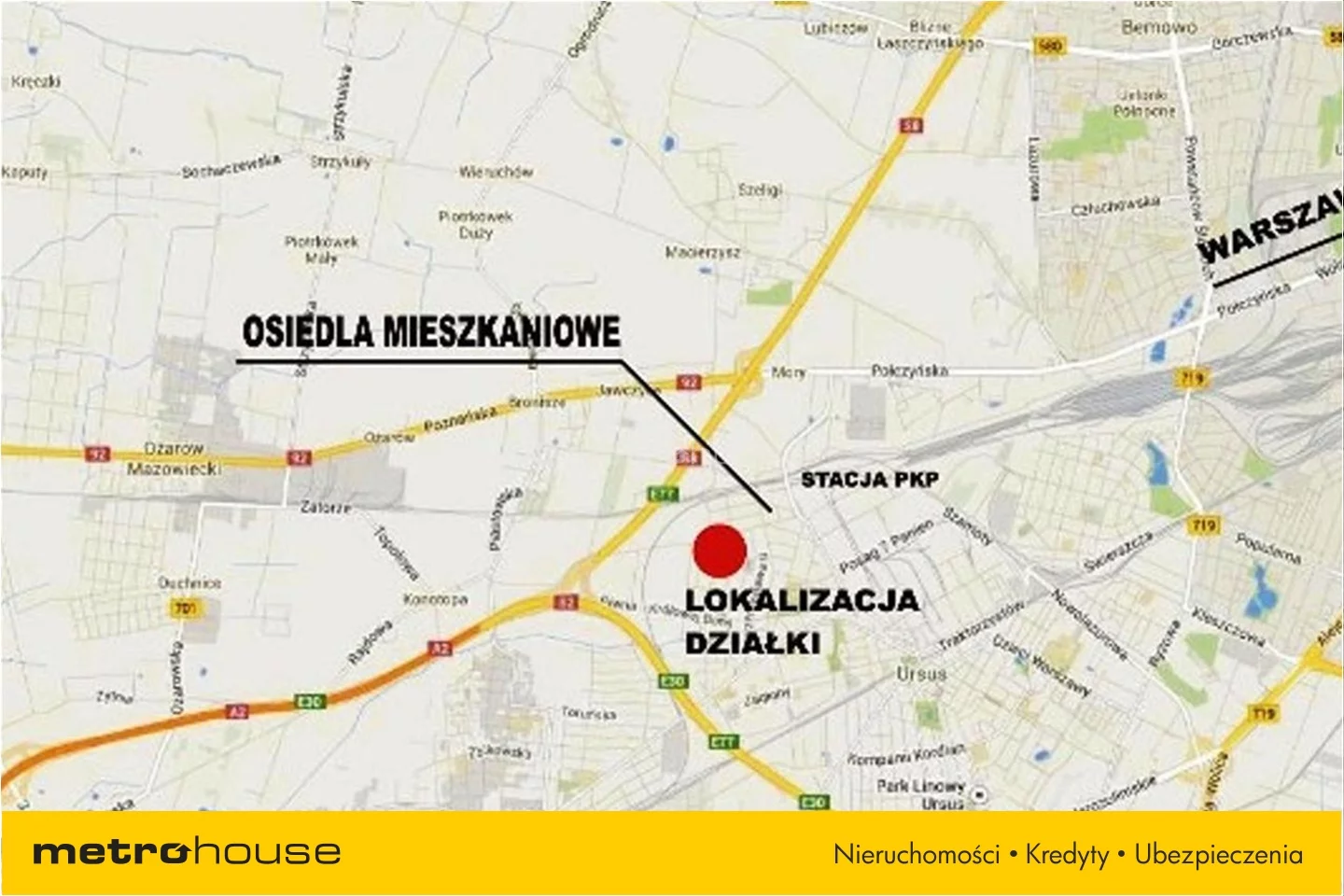 Działka 5 072,00 m², oferta nr , CECU873, Warszawa, Ursus, Ursus