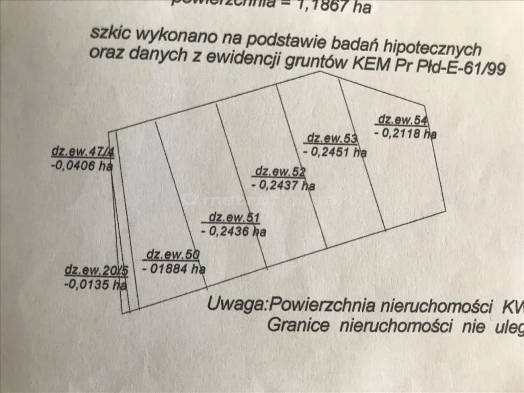 Działka 11 326,00 m², oferta nr , CAPI961, Warszawa, Wawer, Wawer