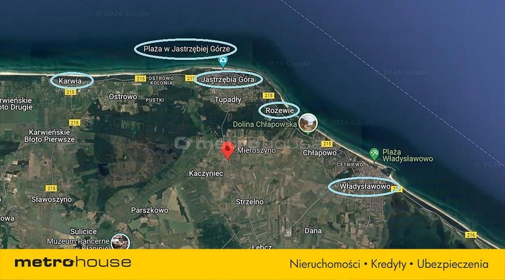 Działka 828,00 m², oferta nr , SGBUVU185, Mieroszyno, Widokowa