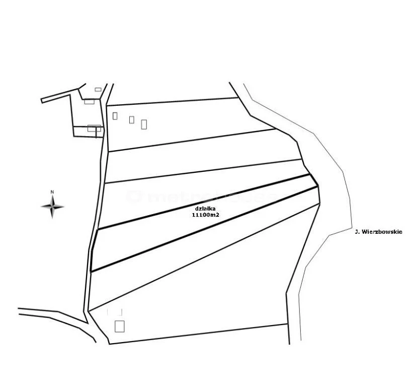 Działka 11 100,00 m², oferta nr , MOZI378, Wierzbowo