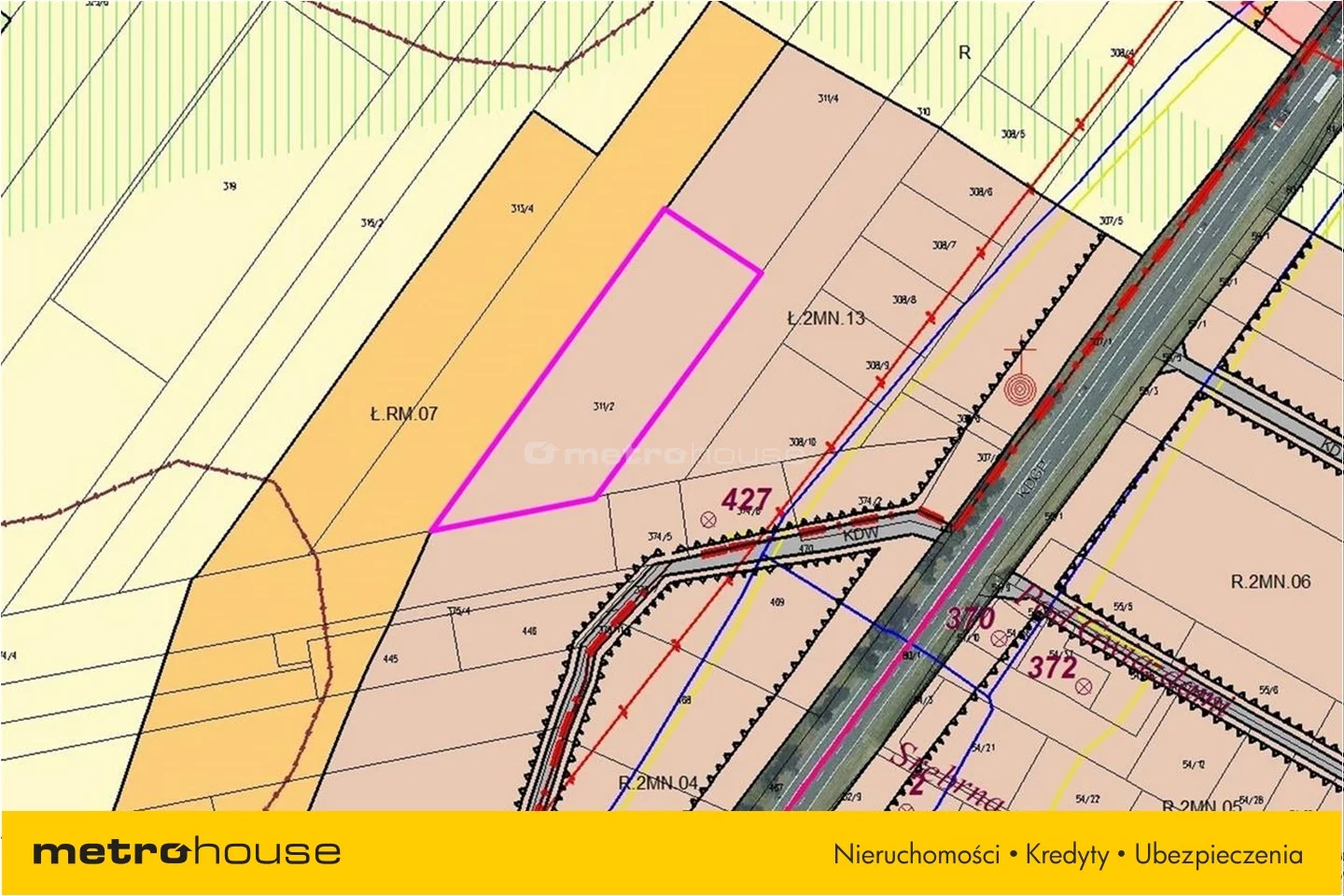 Działka 1 200,00 m², oferta nr , WYWO674, Wilczkowice