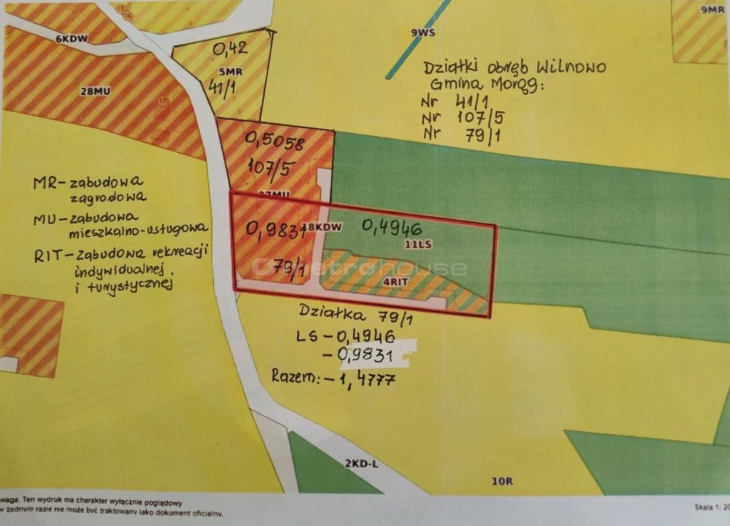 Działka 4 200,00 m², oferta nr , SGKECY380, Wilnowo