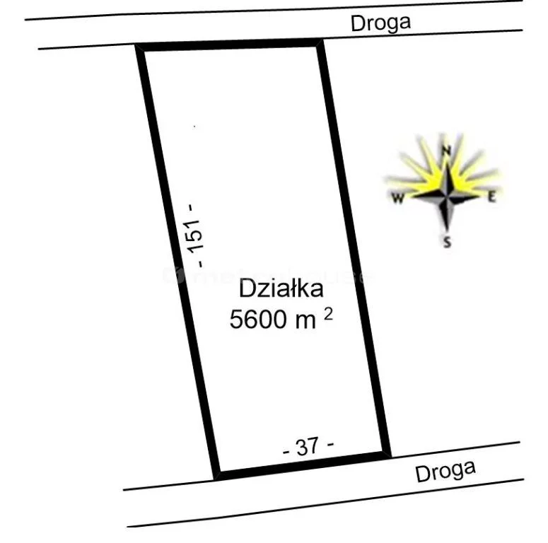 Działka 5 600,00 m², oferta nr , GUJY912, Witramowo