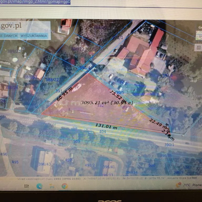 Działka 3 064,00 m², oferta nr , SGVOGE873, Grabno, Wojewódzka