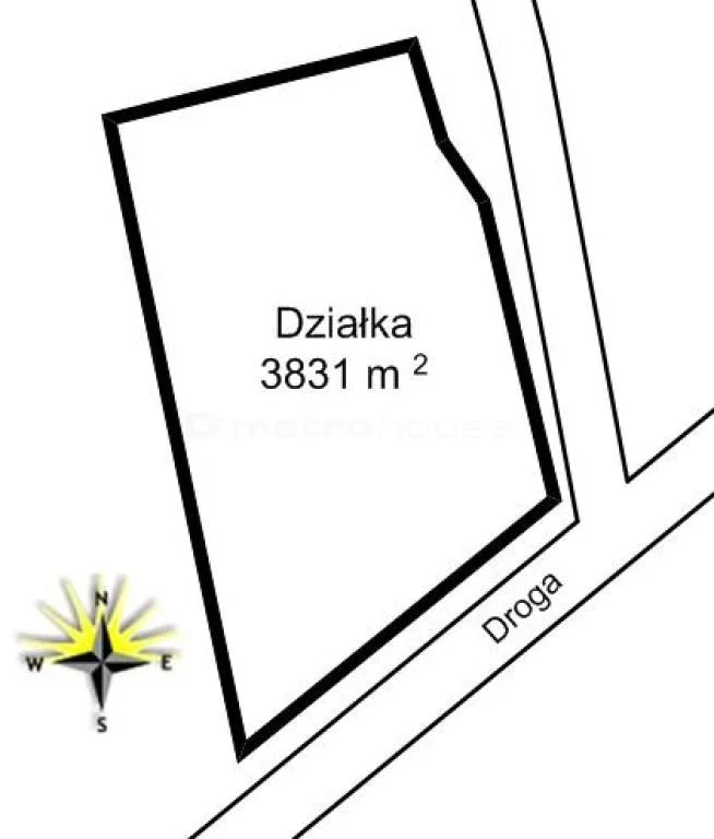 Działka 3 831,00 m², oferta nr , ZICE900, Wójtowo
