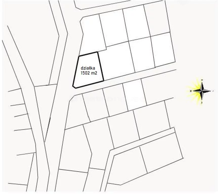 Działka 1 502,00 m², oferta nr , BYNU689, Wójtowo