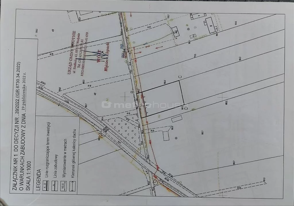 Działka 1 200,00 m², oferta nr , WABO033, Wola Wodyńska