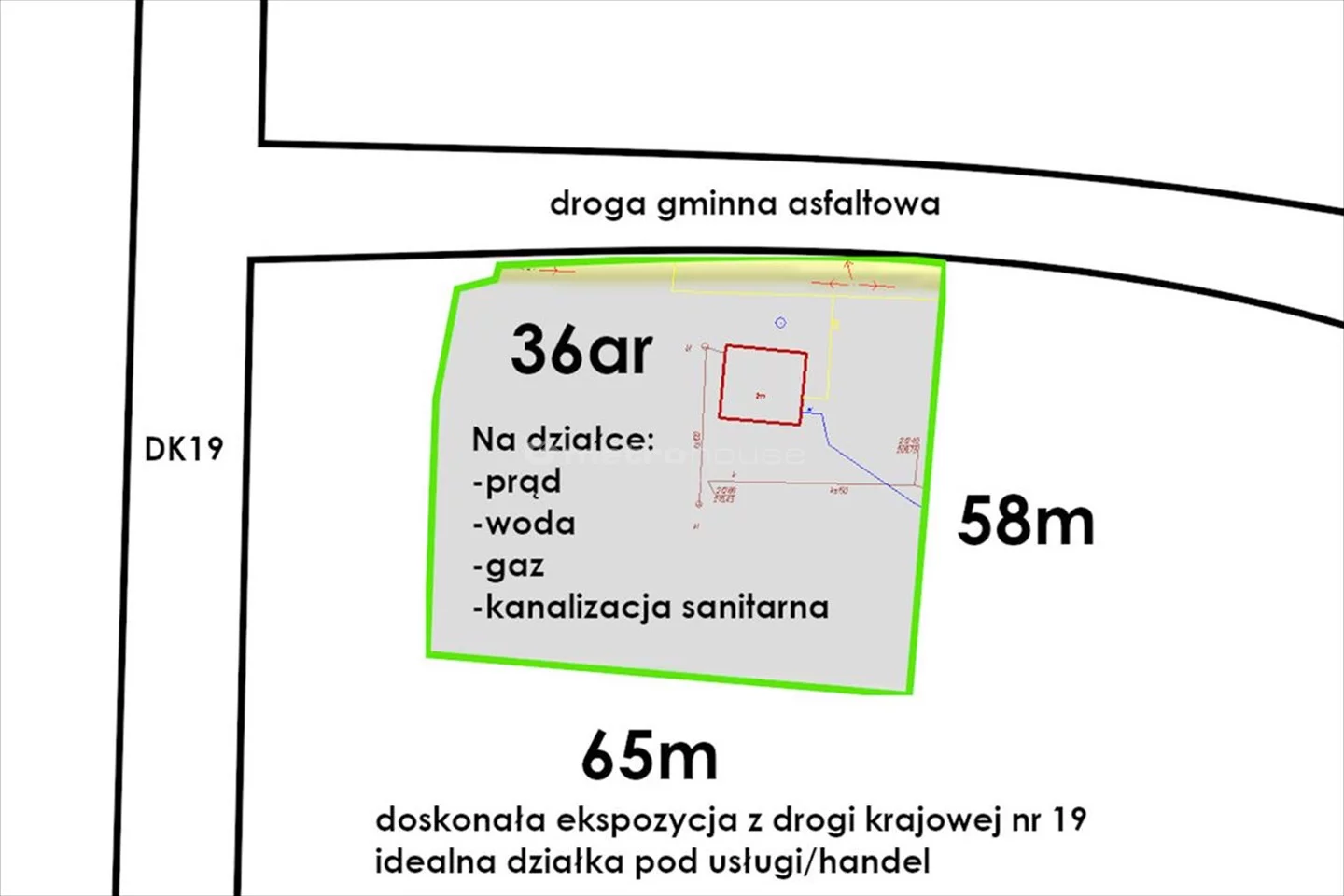 Działka 3 600,00 m², Zarzecze, Sprzedaż