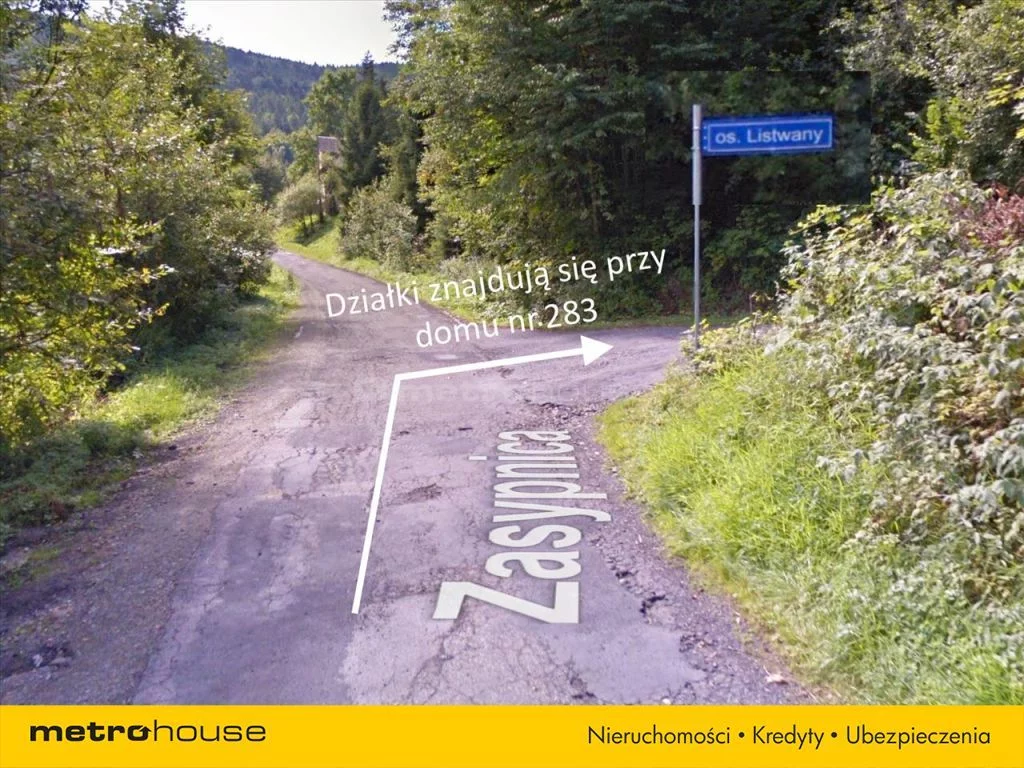 Działka 531,00 m², oferta nr , SGLIFY378, Sucha Beskidzka, Zasypnica
